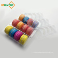 12 Macaron Tray Custom Clear Blister Plastic Macaron Packaging